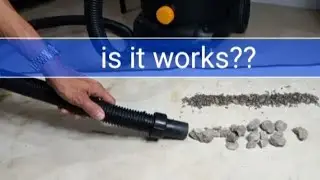 Vacuuming up of stone,sand and paper  how it works?