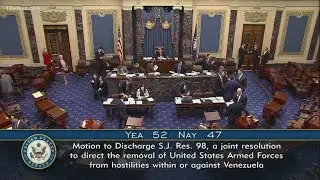Venezuela War Powers Resolution: 5 Senate republicans vote with democrats