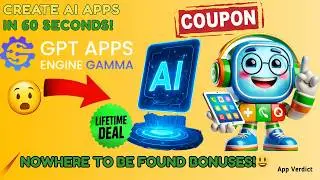 GPT Apps Engine Gamma Review 🔥 Create AI Apps in 60 Seconds?! (Must-See Demo!)