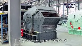 Impact crusher show spare parts