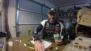 Changing hooks on a new crankbait.