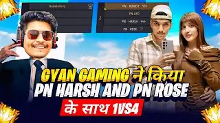 Gyan Gaming did 1vs4 against Pn Harsh and Pn Rose 😱 || What will happen to Gyan Gaming now 🔥 🔥 -R...