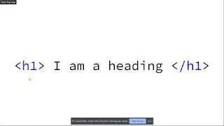 Basic HTML Course #1 - Create your first elements and tags + code!