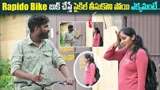 RAPIDO TAXI ON CYCLE PRANK ON CUTE GIRL