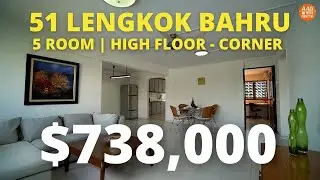Singapore HDB Property Home Tour - 51 Lengkok Bahru, 5 room 1313sqft. For Sale. ($738,000)