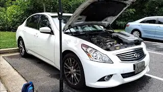 COOLANT LEAK FROM BROKEN PLASTIC HEATER HOSE CONNECTOR | 2012 INFINITI G37 | Howto/Diy