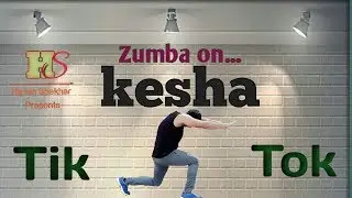 Zumba on kesha tik tok | full body workout | zumba fitness by harish shekhar