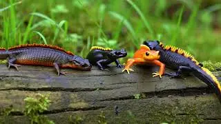 Newts for Kids! Cute, Colorful, and Full of Surprises! #newts #childrenanimalvideos #animals