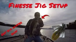 Finesse Jig Setup \\ The BEST Way to get a BIG Bite
