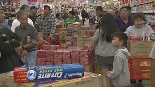 Stores packed on first day of fireworks sales