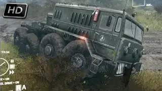 BELARUSIAN MAZ 537 IN SPIN TIRES 2014 HD