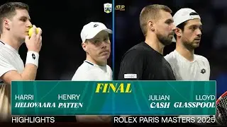 Главные моменты финала Heliovaara/Patten против Cash/Glasspool | Rolex Paris Masters