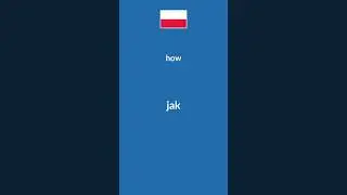 Basic Polish Question Words