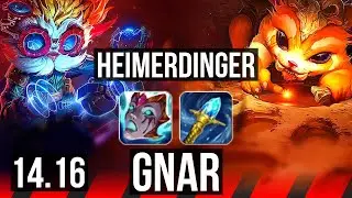 HEIMERDINGER vs GNAR (TOP) | 8/0/5, Legendary | EUW Diamond | 14.16