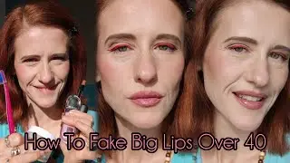 How I Fake Big Lips In 5 Easy Steps 💋 #over40makeup #fullerlips #makeup #liptutorial #fyp