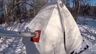 Hot Tent Winter Camping Nova Scotia