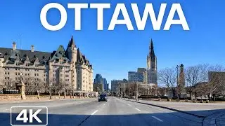 Driving Canada&rsquo;s Capital City | Ottawa Winter Drive | 4K