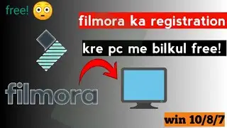 How to free registration filmora software || new trick 2022 || 💯 working trick😳