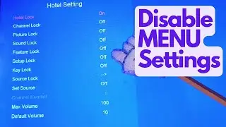 Disable Menu Settings in Syinix & itel Digital TVs using Hotel Mode