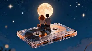Timeless Night Dreams | Vintage Cassette Floating in Moonlight