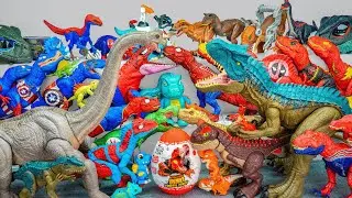 Jurassic World Unboxing Review | Trex Brachiosaurus Big Smasher Dino Indominus Rex Allosaurus | ASMR