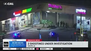 Pair of shootings under investigation in South Los Angeles