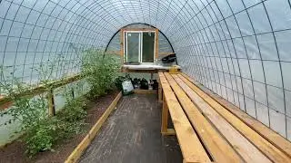 EASY* DIY Cattle Panel Hoop House Greenhouse