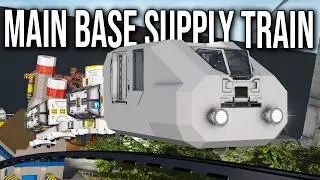 Space Engineers - Connecting Our Bases With The Train Mod  (Combined Arms Series)