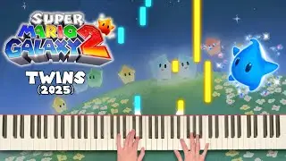 Twins ~ Super Mario Galaxy 2 (2025) | Piano Tutorial