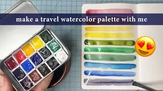 Make a Travel Watercolor Palette with Me 🎨
