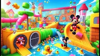 Escape Mickey Mouse Clubhouse Parkour Obby Full Gameplay Walkthrough New Update #roblox #scaryobby