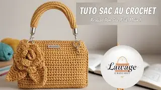 🧶 Tuto Complet : Fabrique un Sac Crochet &Eacute;l&eacute;gant avec Fleur 🌸 | Crochet D&eacute;butant &agrave; Avanc&eacute;