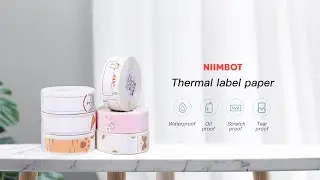 NiiMbot wireless portable label printer D11 label paper