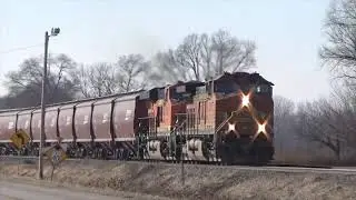 BNSF Barstow Sub Five trains and 425 Local December 23, 2019