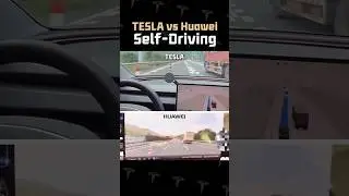 TESLA vs HUAWEI SELF-DRIVING TEST