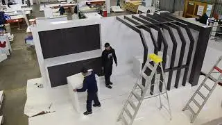 The making of the Mohawk 2019 GlobalShop booth.