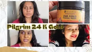 Pilgrim 24K Gold Facial Mask- Honest Review #pilgrim #pilgrimmask #24kgoldmask