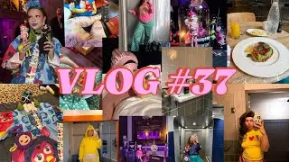 VLOG #37 Monster High doll dinner🖤, Hotel overnachting & Pruik verven🧃🪲💚