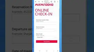 Air Arabia flight ticket pnr status check online