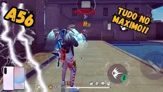 FREEFIRE COM TUDO NO MÁXIMO A 60 FPS COM SOMBRA NO GALAXY A56 5G 