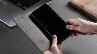 CaseMe Retro Leather Flip Wallet Case with Card Slot and Stand