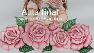 Como pintar uma boneca de cabelo Liso ☺️ Aula Final Vem comigo 😉