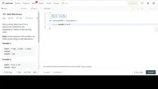 LeetCode 125. Valid Palindrome JavaScript Solution
