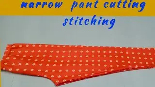 Narrow pant  (plazo pant) measurement cutting and stitching in Tamil.