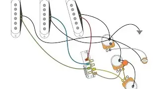 50's or Vintage Style wiring for a Stratocaster