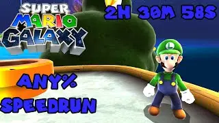 Super Mario Galaxy Any% Luigi Speedrun in 2:30:58
