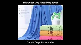 Microfiber Dog Towel Absorbing Water Bath Towels Soft For Puppy Towel | Cats & Dogs Accessories