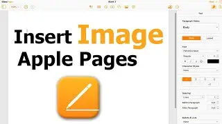 How to insert picture in Apple Pages