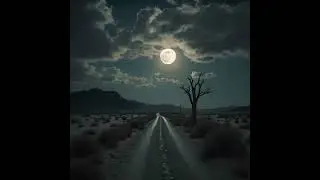 Walk in dark desert.