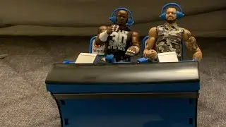 Unboxing ringside collectibles commentator play set .